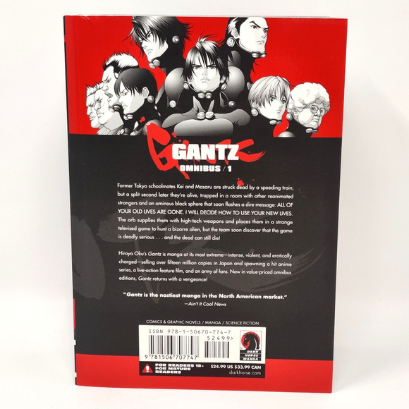 Gantz Omnibus 1 Vol 1 2 3 English Manga Hiroya Oku Dark Horse Seinen Mature - Picture 2 of 16